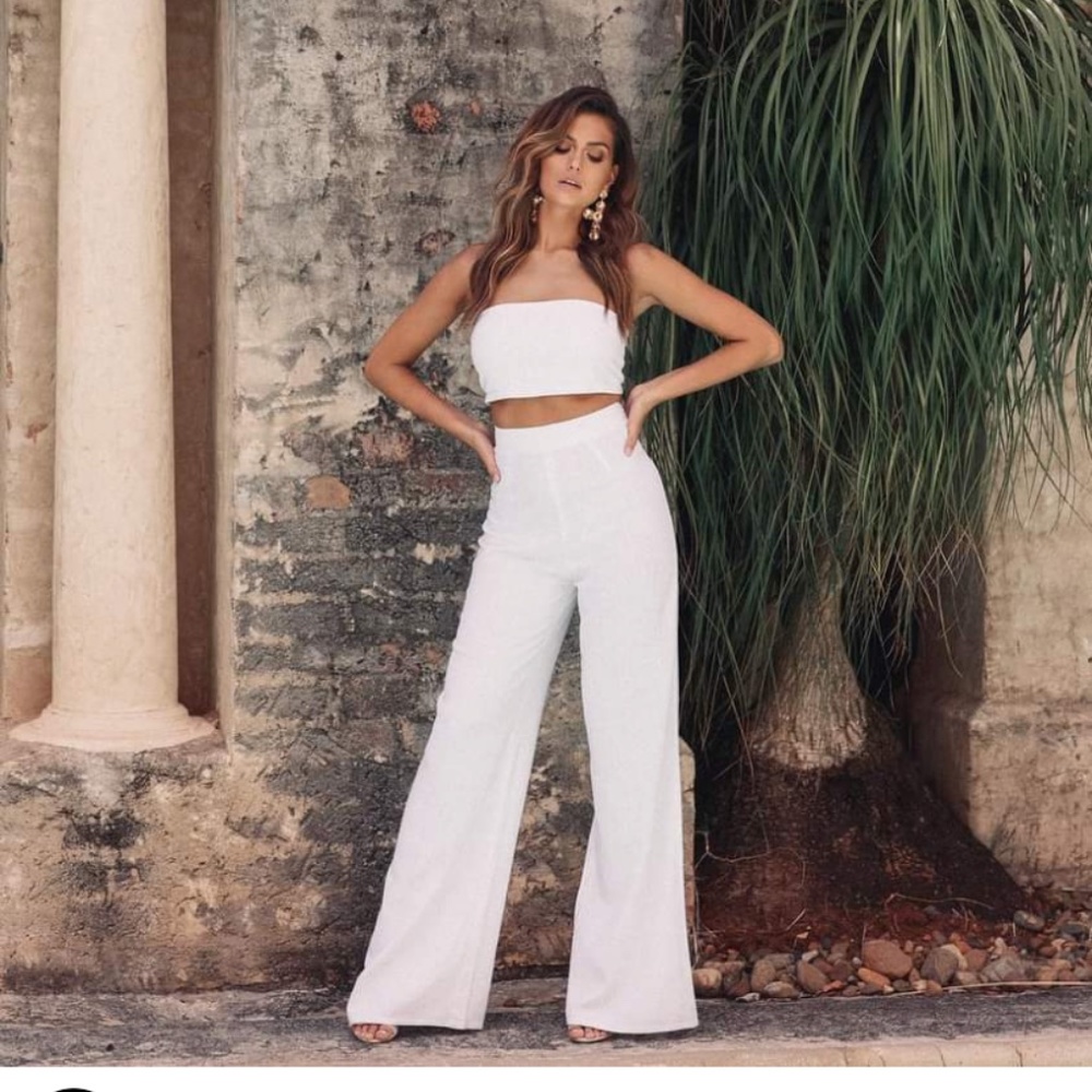 Black two piece pant set